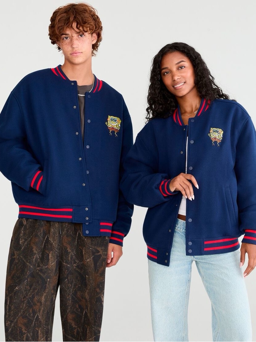 Aeropostale Navy Jacket with Red Stripe Trim